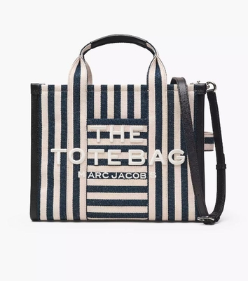 Tote Marc Jacobs lona a rayas denim